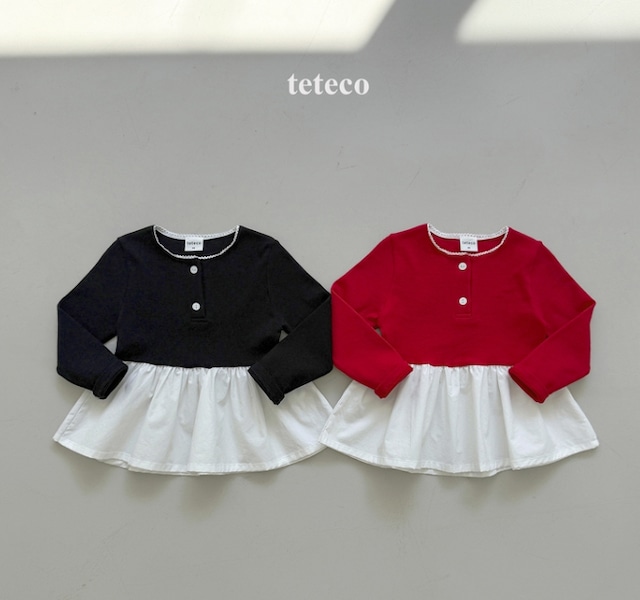 【取寄】teteco ブイネックMTM｜秋服｜韓国子供服｜ 26/AT