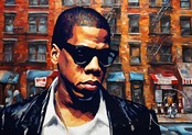 Empire Flow｜Jay-Zをオマージュしたストリートアートポスター｜ブルックリンの魂とモードが交差するスタイリッシュインテリアA2ポスター