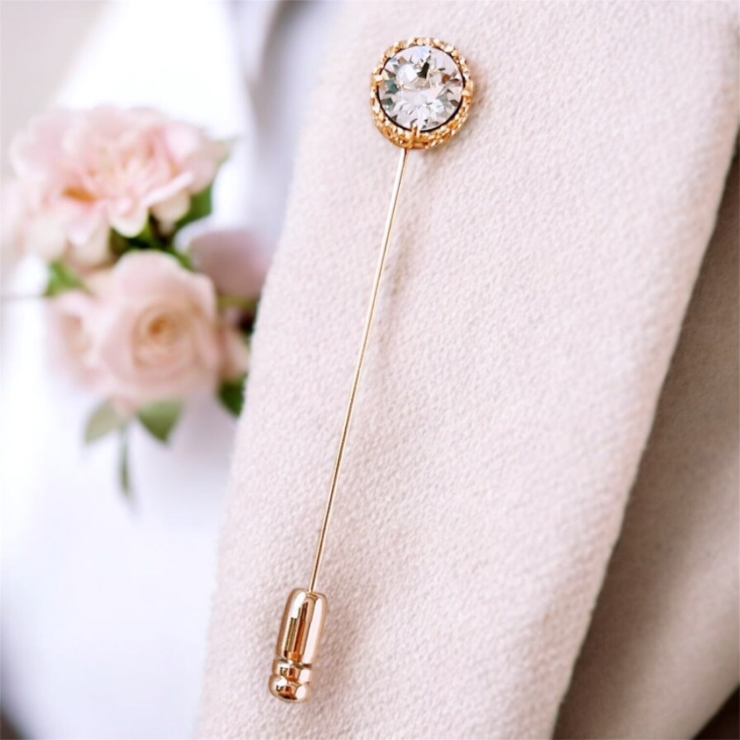 ✧₊⁎フルールドリスクラッシック飾りピン ハットピン ラペルピン 長さ