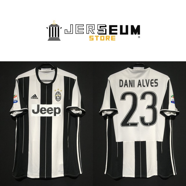 2016/17】 / Juventus F.C.（H） / Condition：Preowned / Grade：7 / Size：XL /  No.23 DANI ALVES | Jerseum Store