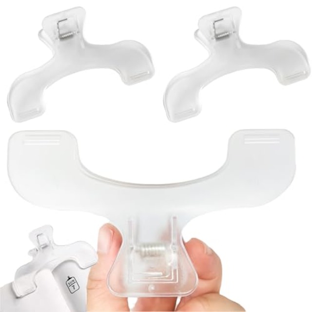 DERCHIA ブッククリップ 2個セット 透明 読書用ブッククリップ 教科書 開いたまま 固定 本 装飾 耐久性 ペーパー 文書 書類用 文房具 事務用品 学生 家庭 学校 オフィス用品