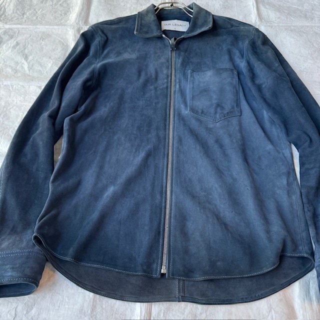 Our Legacy アワーレガシー シャツジャケット スエードレザー 古着 画像2