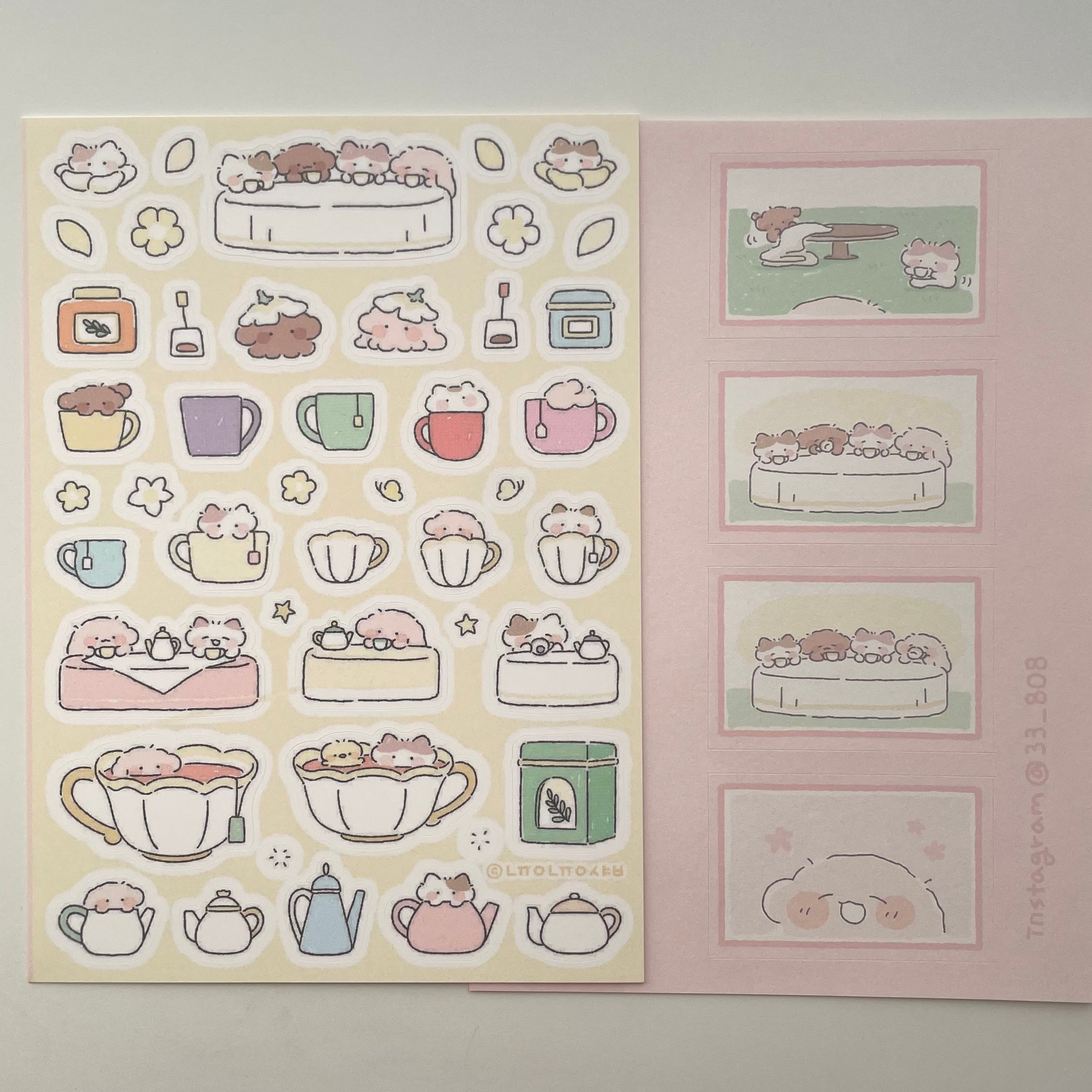 nyung nyung shop 〔sticker-お茶- 〕