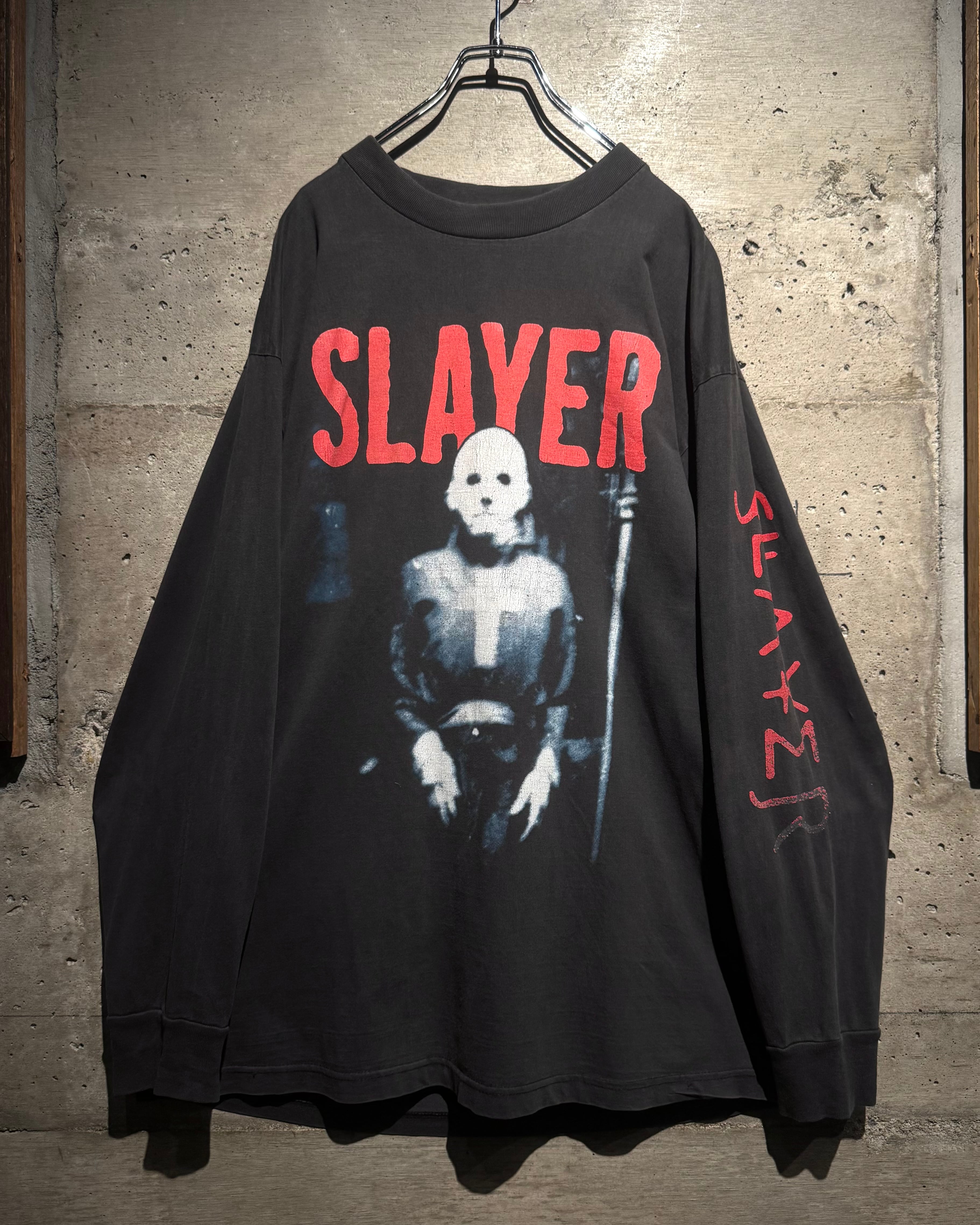 SLAYER vintage ロングT Diabolus In Musica Caka】90's “SLAYER” “Diabolus in Musica” World Tour Vintage L/S T