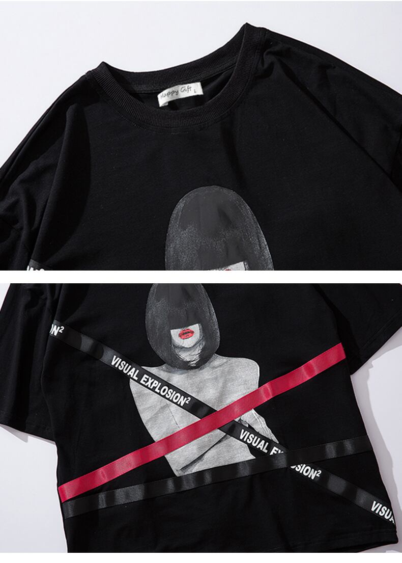 全2色 Tシャツ カットソー プリント カジュアル ユニセックス