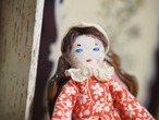 赤いワンピースの布製ドール ハンドメイド 画像11