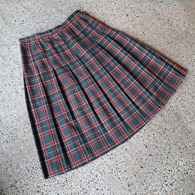 ウールチェックスカート used [211013]