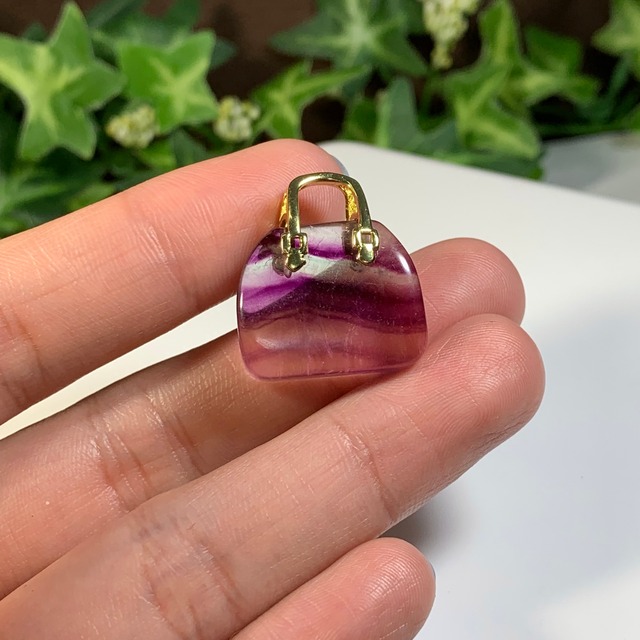 11.天然石とお出かけ☆フローライトカバン・バック