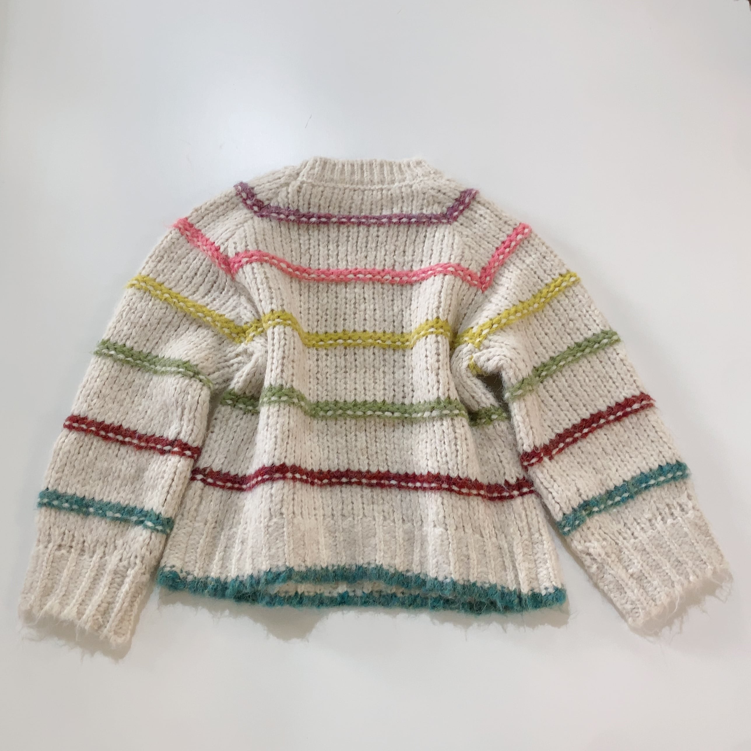 100~110cm カラフルボーダーニット