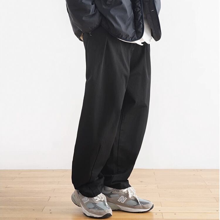 ★PLAIN RETRO CASUAL WIDE LEG PANTS　　　A0726