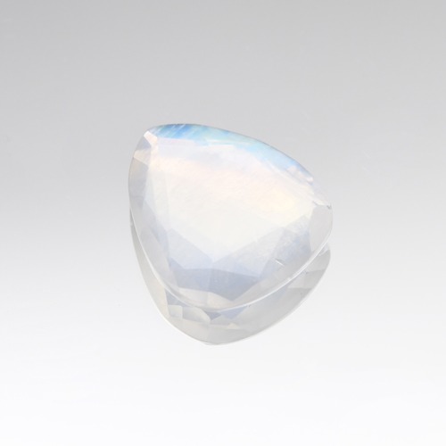 レインボーブルー ムーンストーン 5.947ct Rainbow Blue Moon Stone ペシェイプローズカット インド産 （WEB00031）