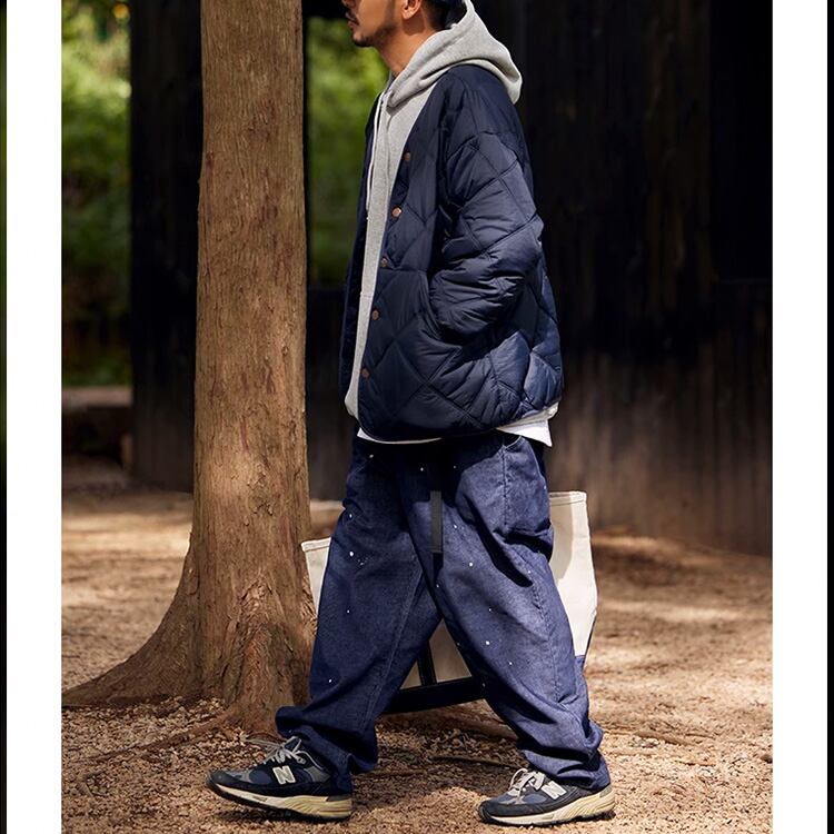 ★QUILTED V-NECK COTTON JACKET　　　A0510