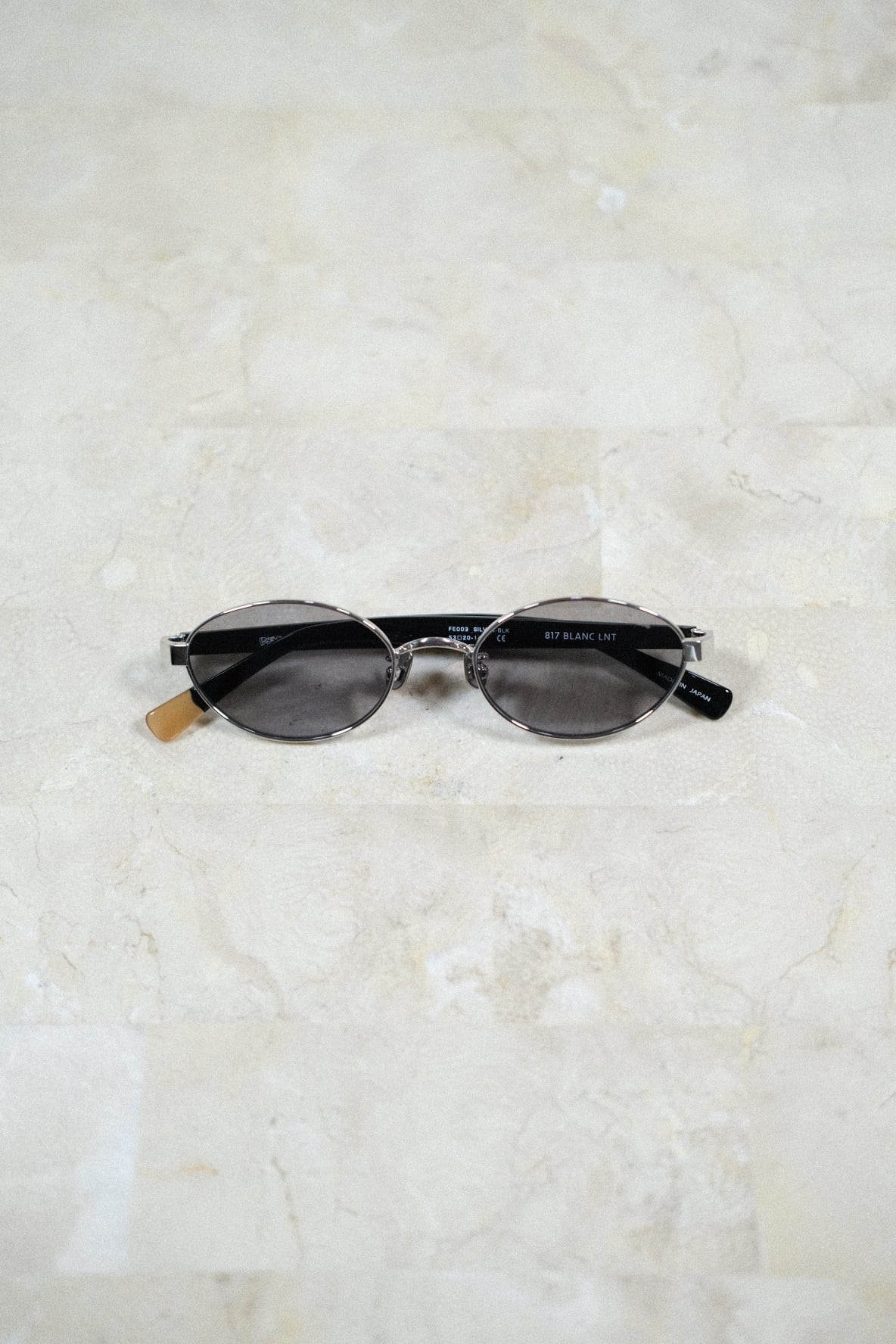 FETICO × BLANC..】METAL OVAL SUNGLASSES - BLACK - | loop