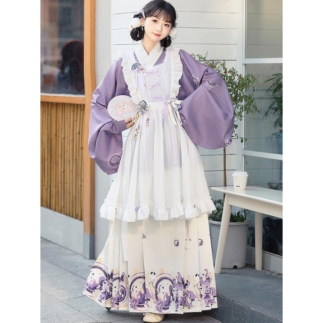 中華ロリィタ チャイナ風 中国風 中華服 セットアップ メイド服 3点セット クラシカル 漢服