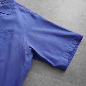 Polo by Ralph Lauren "CALDWELL" open collar shirt Silk Cotton [XL] 古着