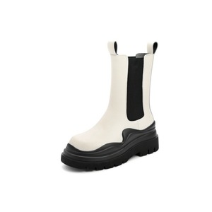 black and white fried street boots <2colors>