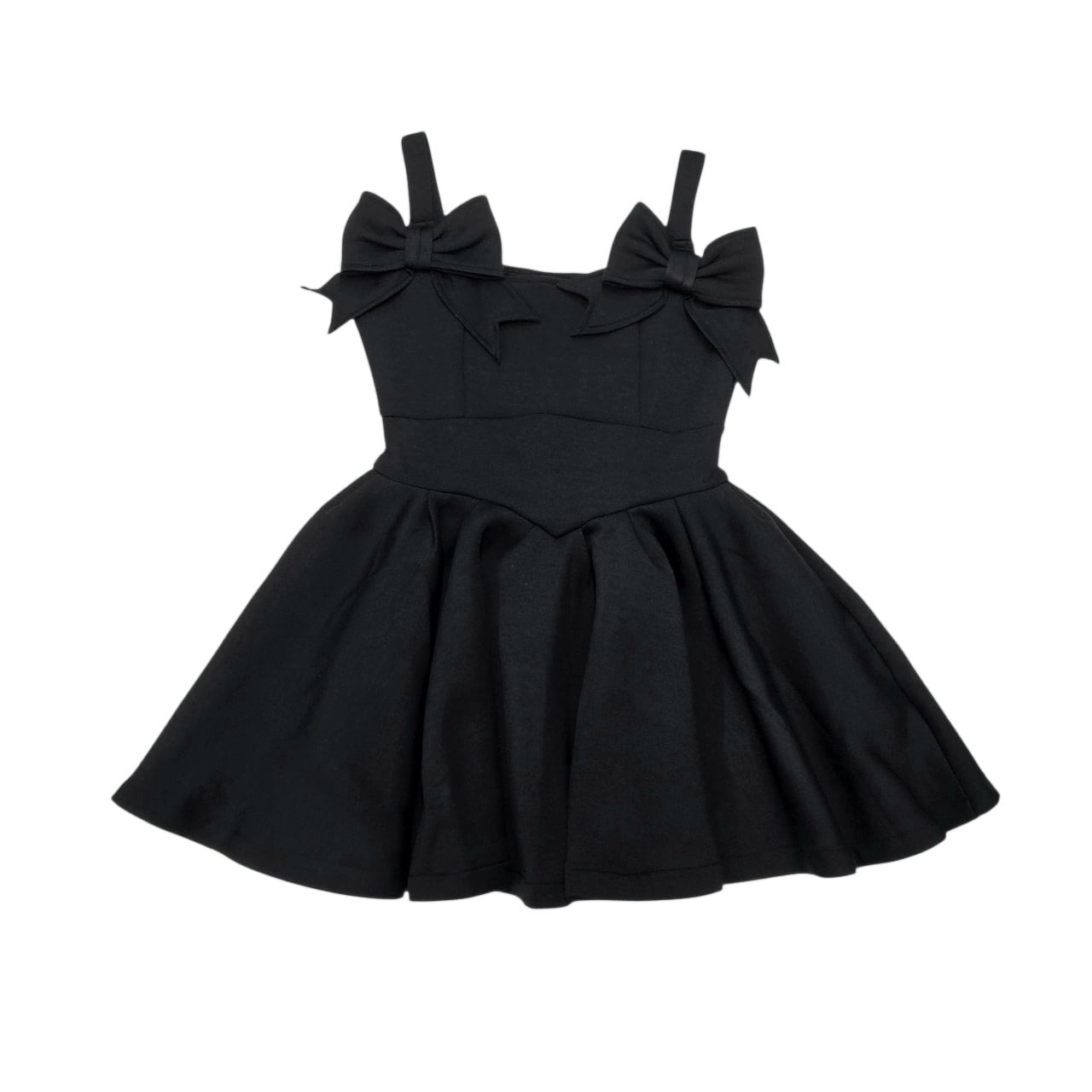 lilLilly Starry チュールレイヤードリボンミニドレス ブラック lilLilly Starry チュールレイヤードリボンミニドレス ブラック