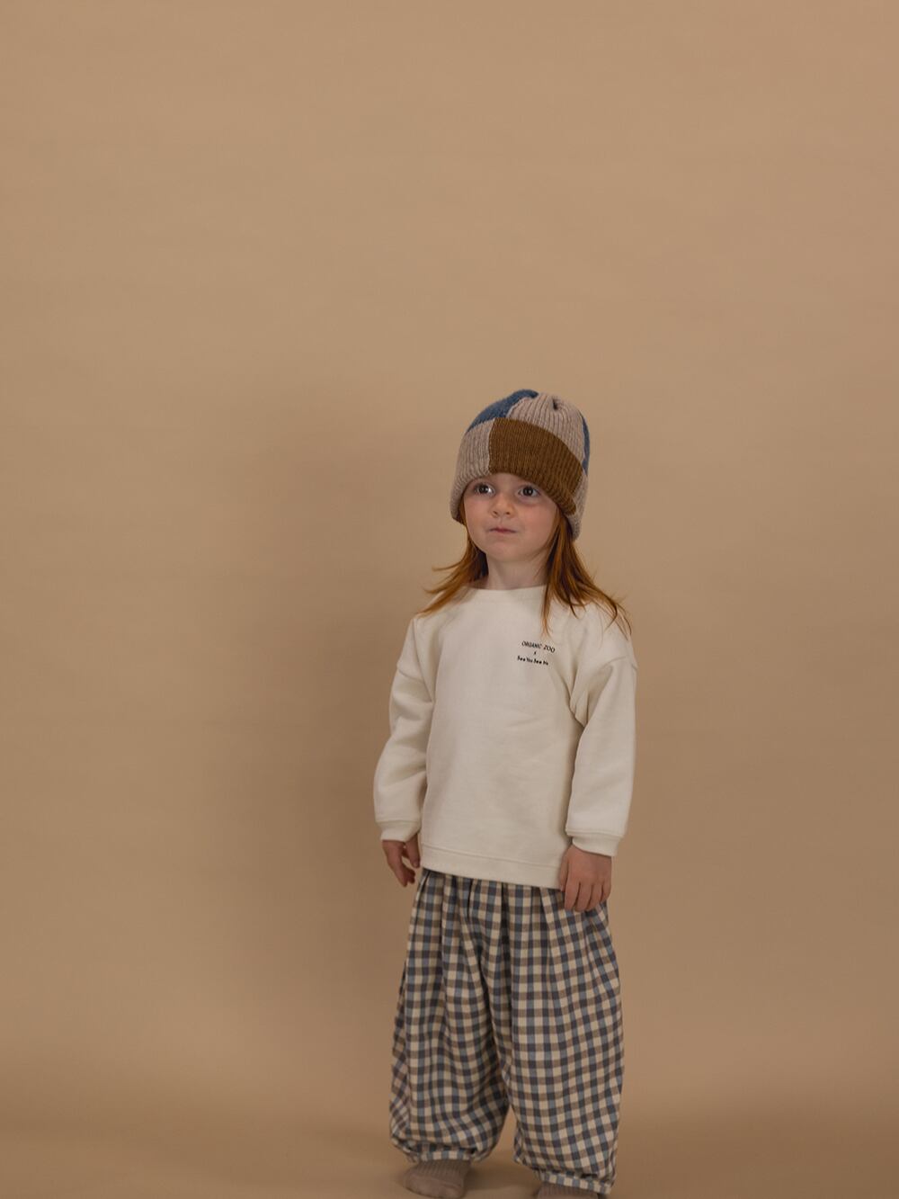 送料無料 organic zoo/Shoreline Gingham Lodge Pants | こども