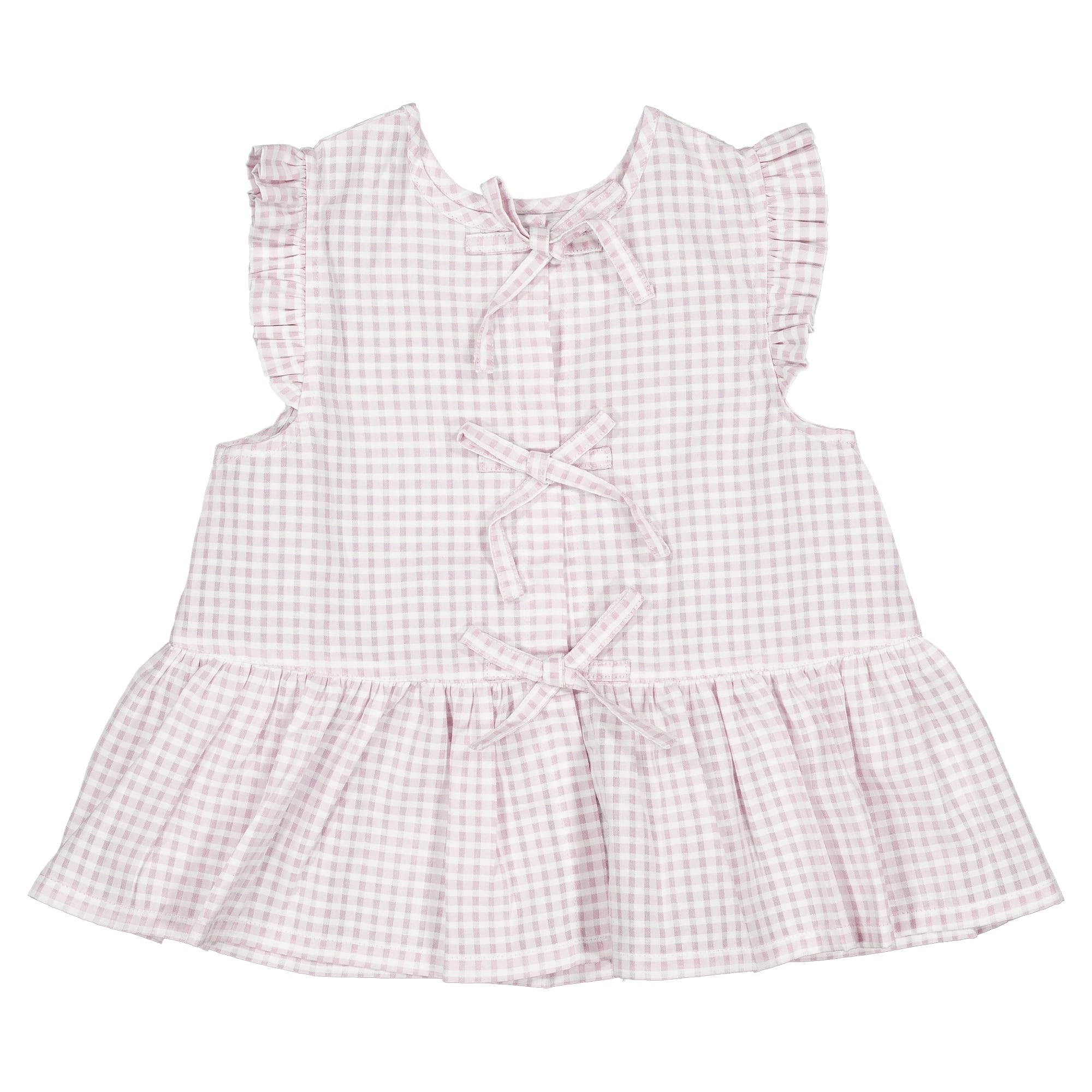 ご予約【MaisonMarelle】送料無料Blouse VOSGES- gingham pink