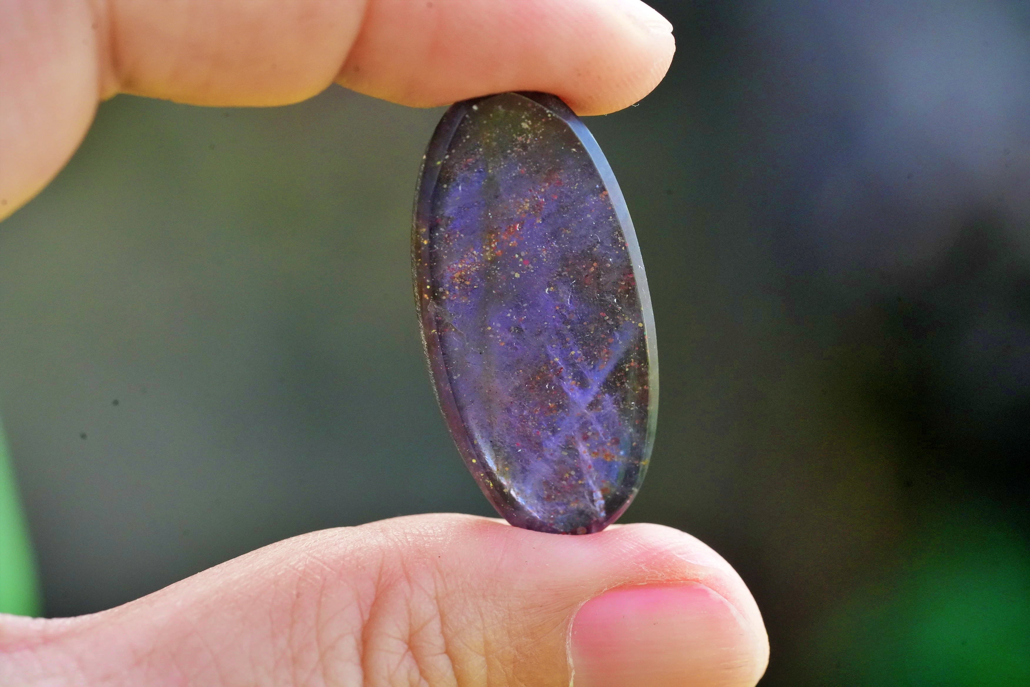 銀河の夜☆高品質 アイオライトサンストーン s1571 | Funky garuda