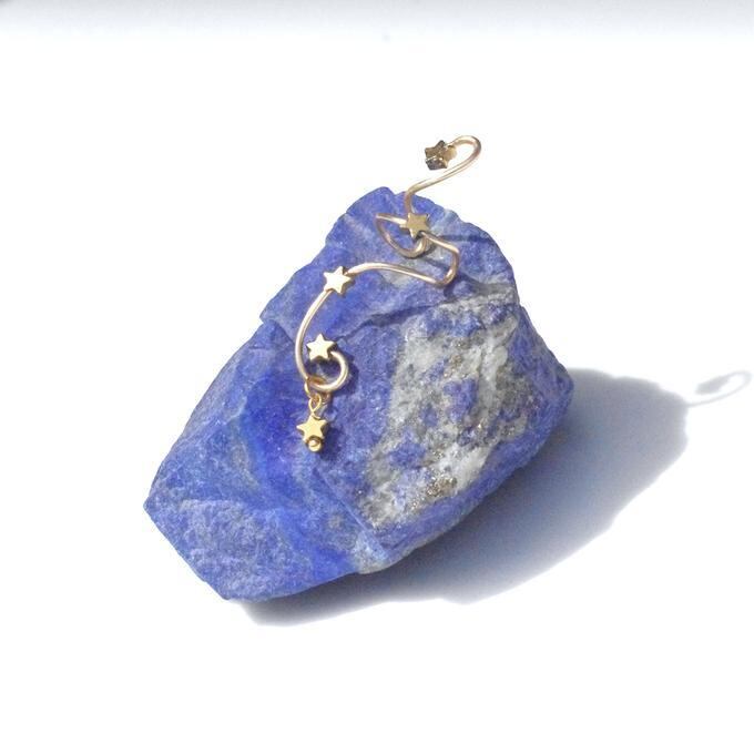 【Sale】一点物✦⋆.·星に願いを ⋆.··五星Wのカシオペアイヤーカフ⋆.·✦星風さんコラボ