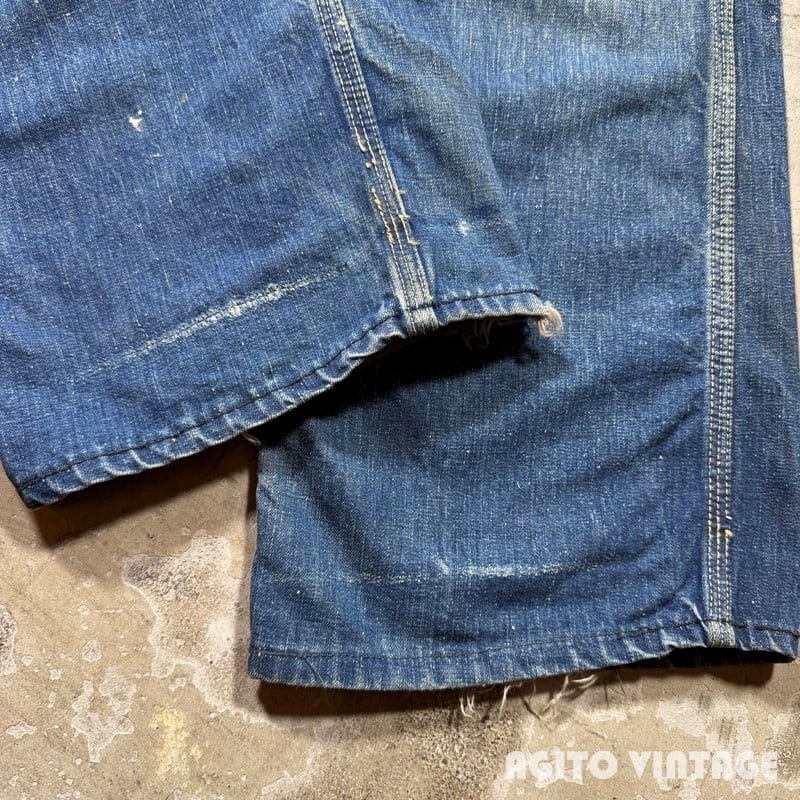 60's~ Lee 191Z リー デニムペインターパンツ 黒タグ 42TALON ペンキ