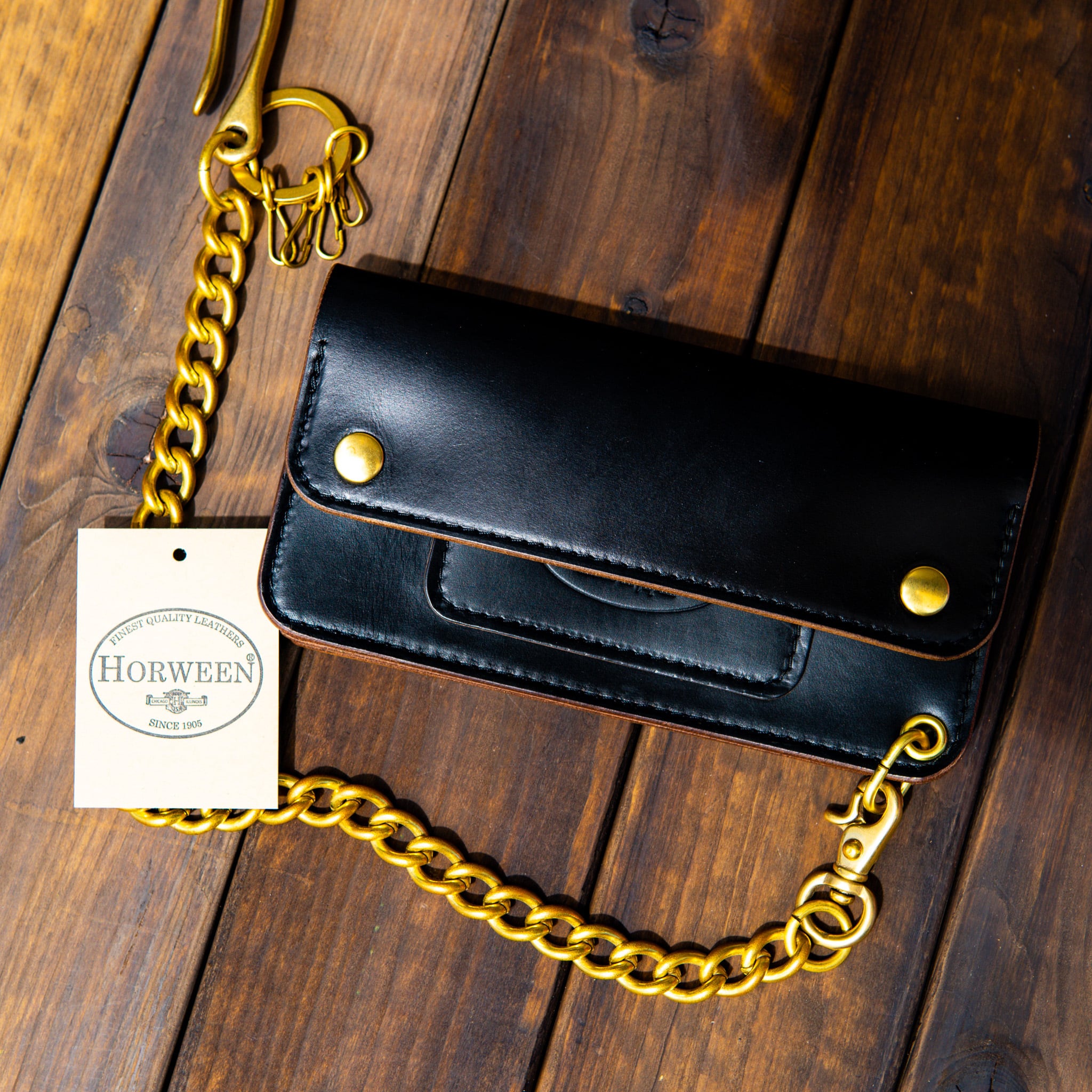 Chromexcel】茶芯ロングトラッカーウォレットⅡ ホーウィンタグ付き  