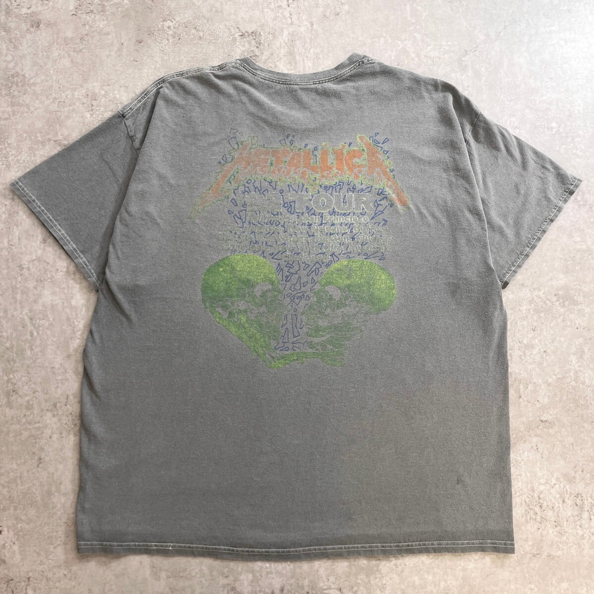 LLICA メタリカ　ツアーTシャツ Mサイズ　カーキ メタリカ METALLICA Live in Concert 92 ツアースカル 蛇 バンドT