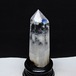 水晶 六角柱 水晶 ポイント 台座付属 置物 原石 一点物 152-4541