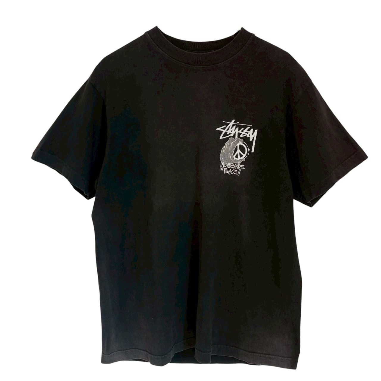 stussy ステューシー Tシャツ M バックロゴ プリント USA製 | 古着屋
