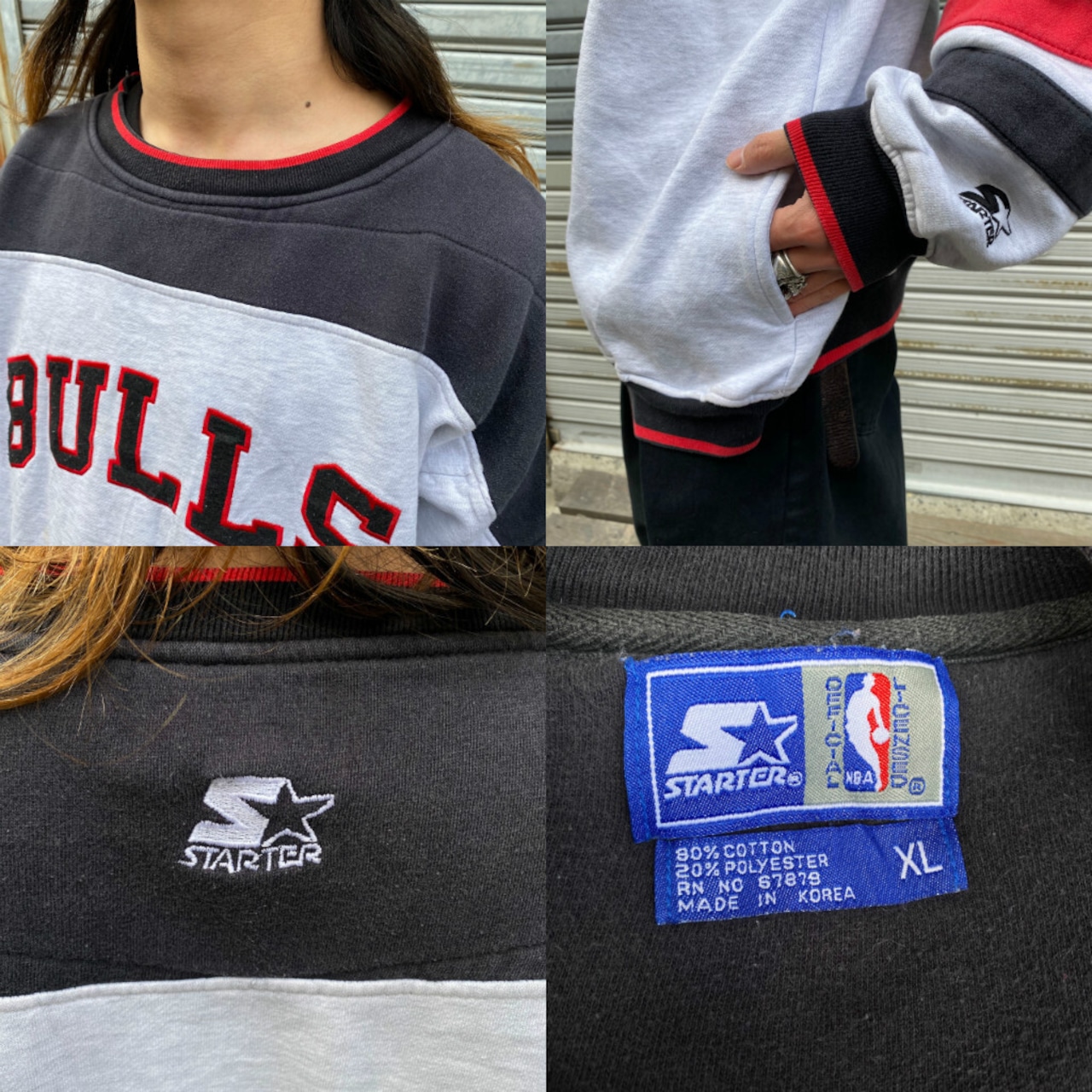 90年代 ビンテージ STARTAR スターター CHICAGO BULLS シカゴブルズ 