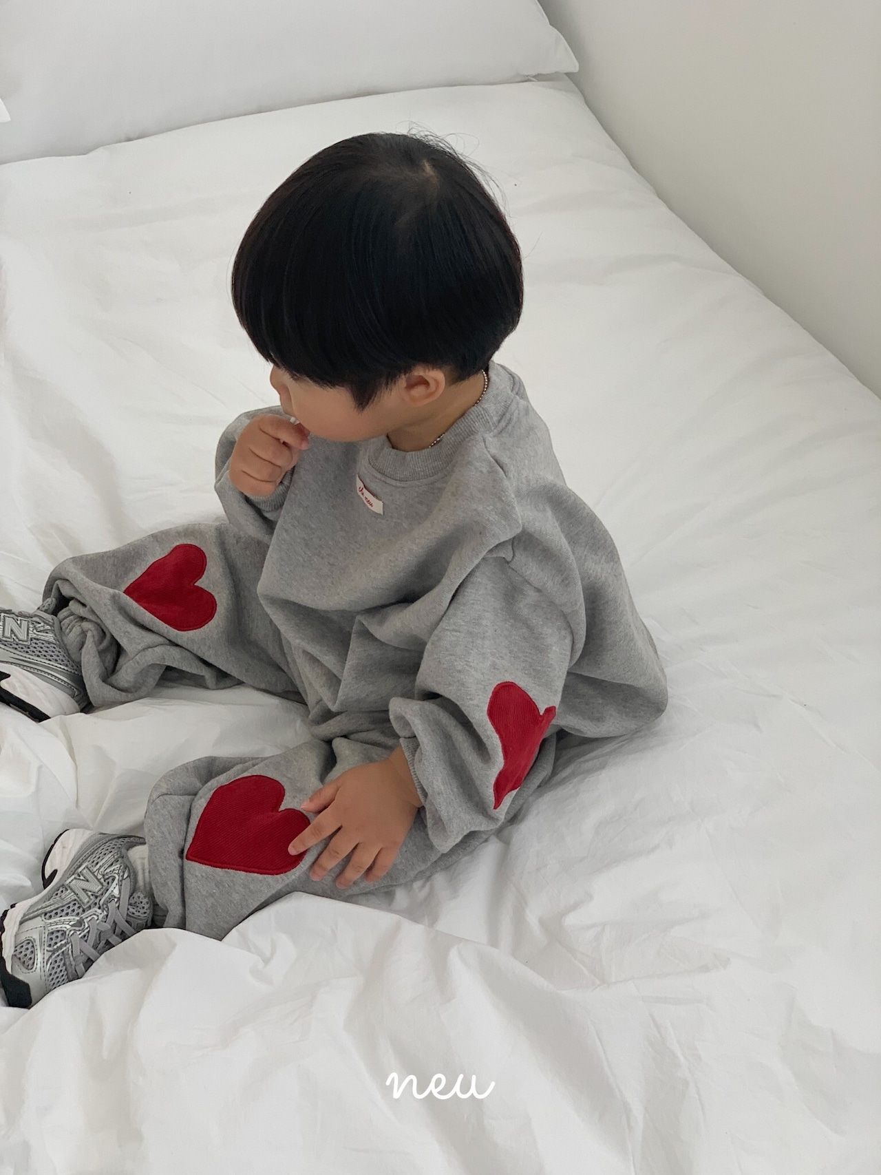 韓国子供服 / 26Autumn / 〖取寄〗neu / ハートパンジョガーパンツ / ユニセックス / キッズ服 *XXS~L*