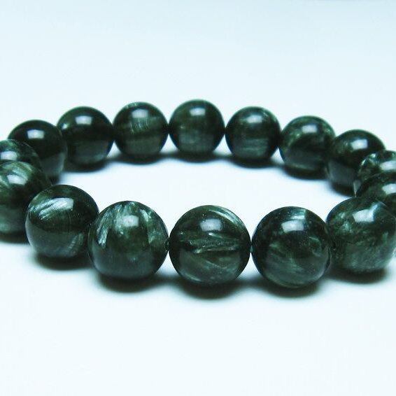 セラフィナイト ブレスレット 13mm 一点物  おまかせ便 111-35868