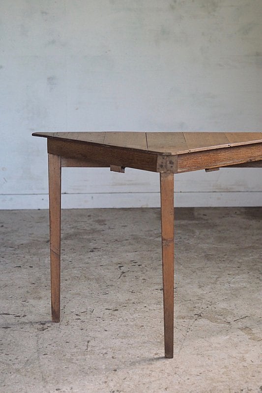 三角コーナーテーブル-vintage oak corner table | アンティーク