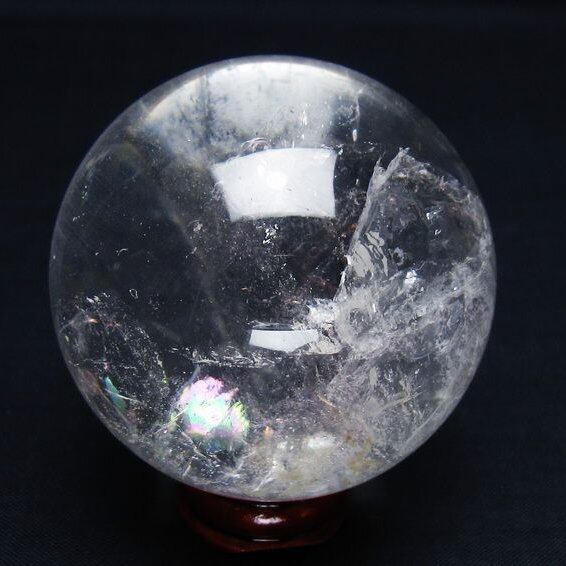 水晶 丸玉 56mm スフィア 置物 水晶玉 一点物 151-9039