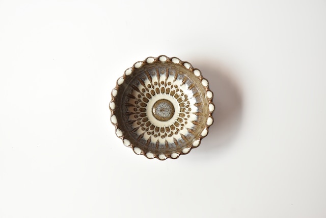 小代瑞穂窯 / 福田るい : 花碗 ツートントン 藍