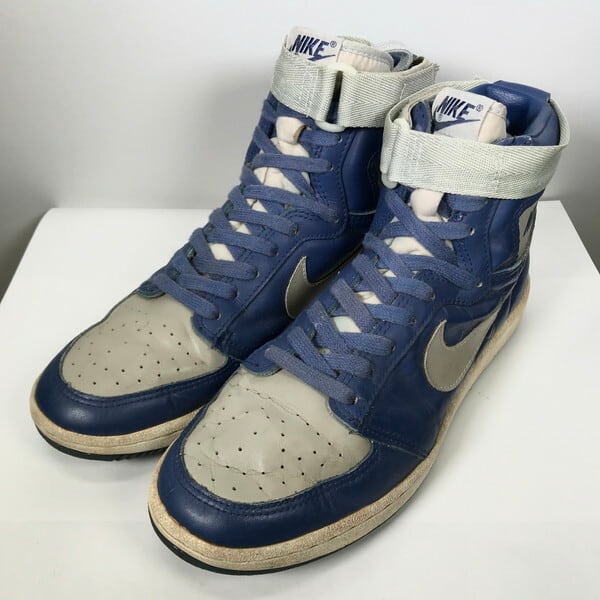 80 S Nike ナイキ Dynasty ダイナスティー 85年 オリジナル ブルー グレー 青灰 バスケットシューズ ノンエア レアモデル Us9 5 Korea製 希少 ヴィンテージ Agito Vintage