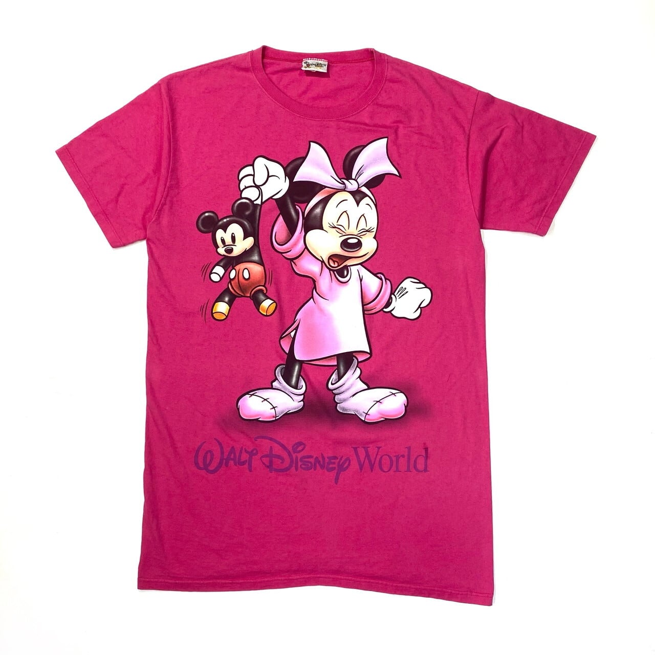 ビッグサイズ Usa製 Walt Disney World ディズニー ミニー ミッキーマウス キャラクタープリントtシャツ ワンピース レディース 古着 One Size ピンク Tシャツ Ws22 15 Cave 古着屋 公式 古着通販サイト