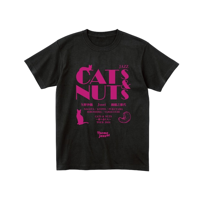 CATS&NUTS 2024TOUR LIMITED TEE BLACK