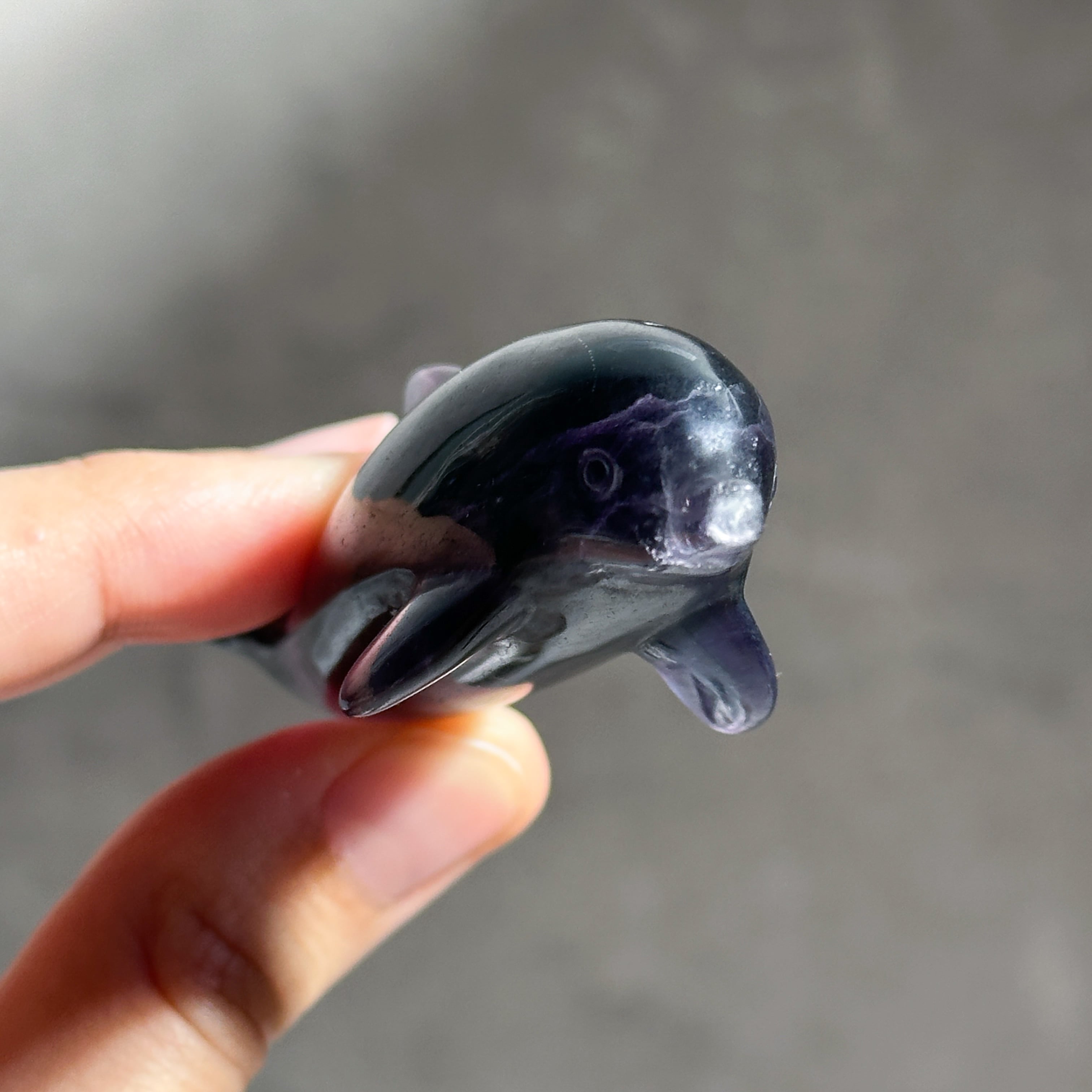 レインボーフローライト イルカ51◇ Fluorite ◇天然石