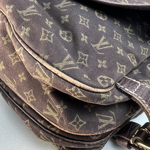 LOUIS VUITTON ルイヴィトン ミニラン ソミュール   キャンバス ショルダーバッグ ブラウン A-12143