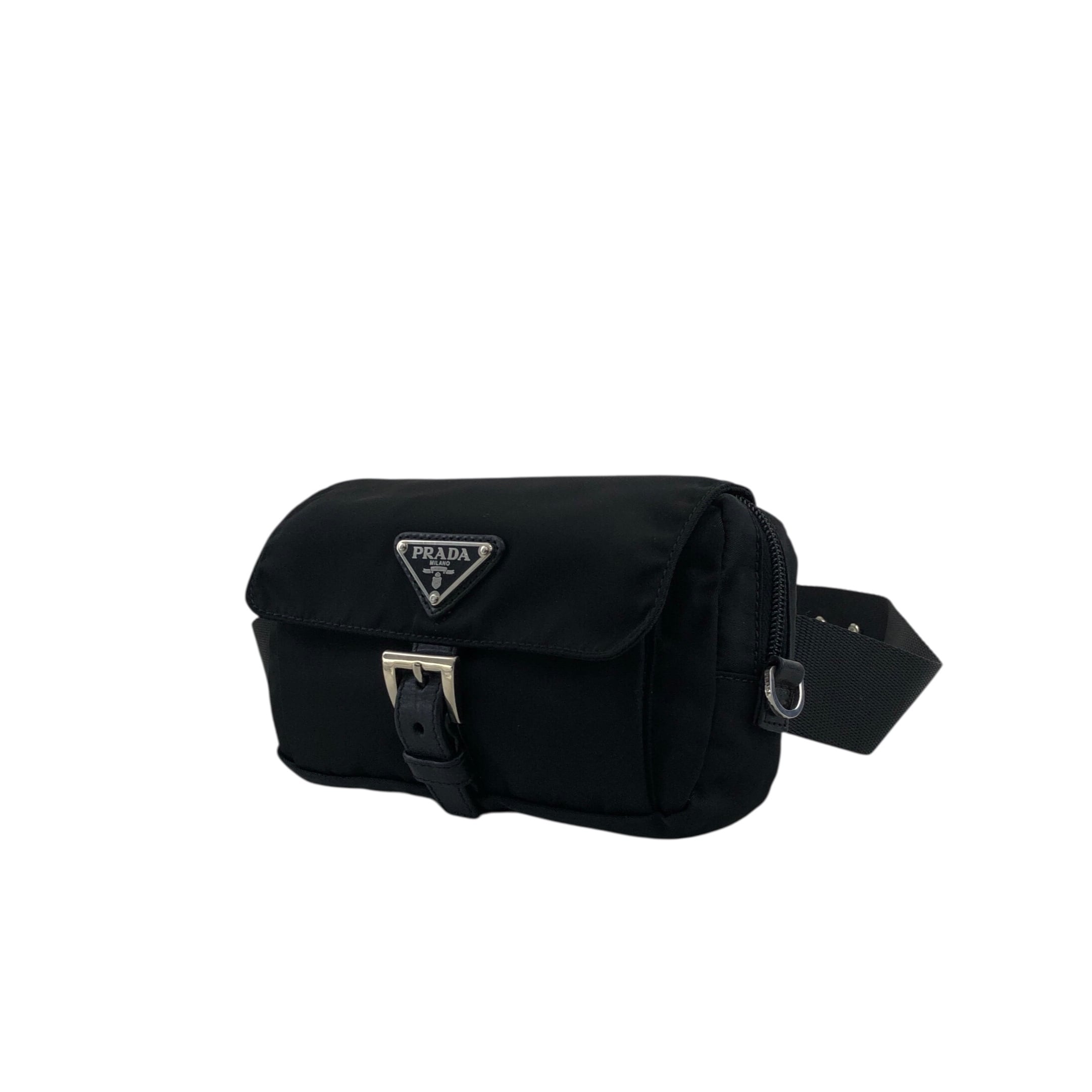 PRADA プラダ ショルダーバッグ ブラック トライアングルロゴ ナイロン
