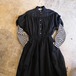 ドルマンパフスリーブ黒ワンピース