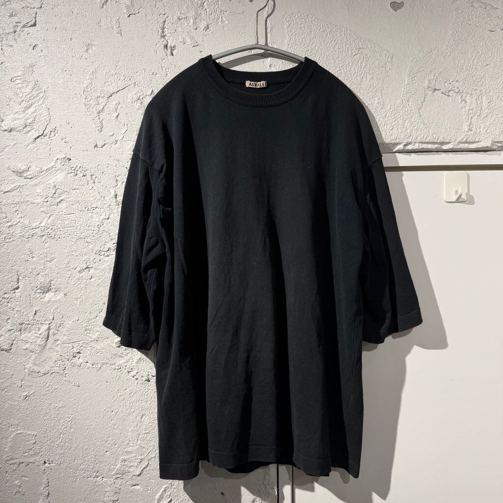 AURALEE オーラリー 19SS SUPER HARD TWIST KNIT BIG TEE Tシャツ