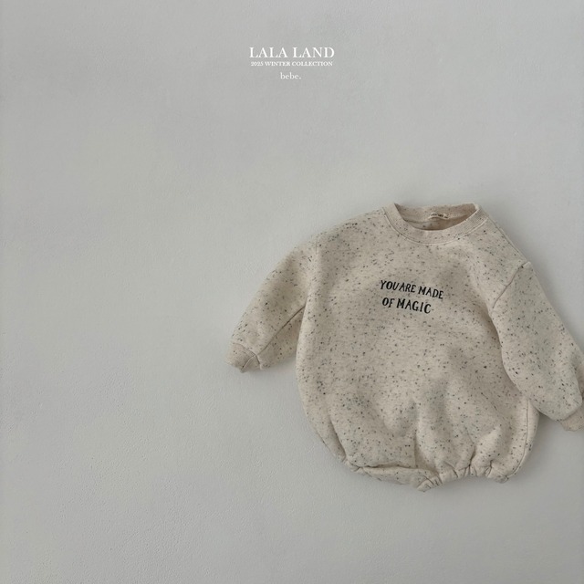 《予約》lala land ¨ bebe) magic brushed suit(oreo)