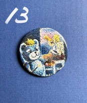 熊五郎 缶バッチ