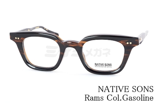 NATIVE SONS メガネ Rams Col.Gasoline PL-084F ウェリントン  ネイティブサンズ 鯖江 日本製 正規品