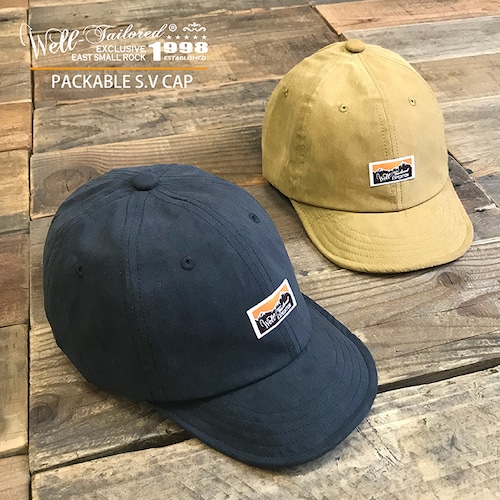 《Well-Tailored 》ウェルテイラード PACKABLE S.V CAP MT (WL-2121) パッカブル アウトドアキャップ ショートバイザーキャップ 撥水 山脈 キャンプ アウトドア レディース メンズ ブランド