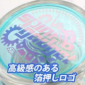 初心者向け ヨーヨー スピンギア スピンガジェット 動画レッスンQR付き (クリア×ブルー パッケージ版)