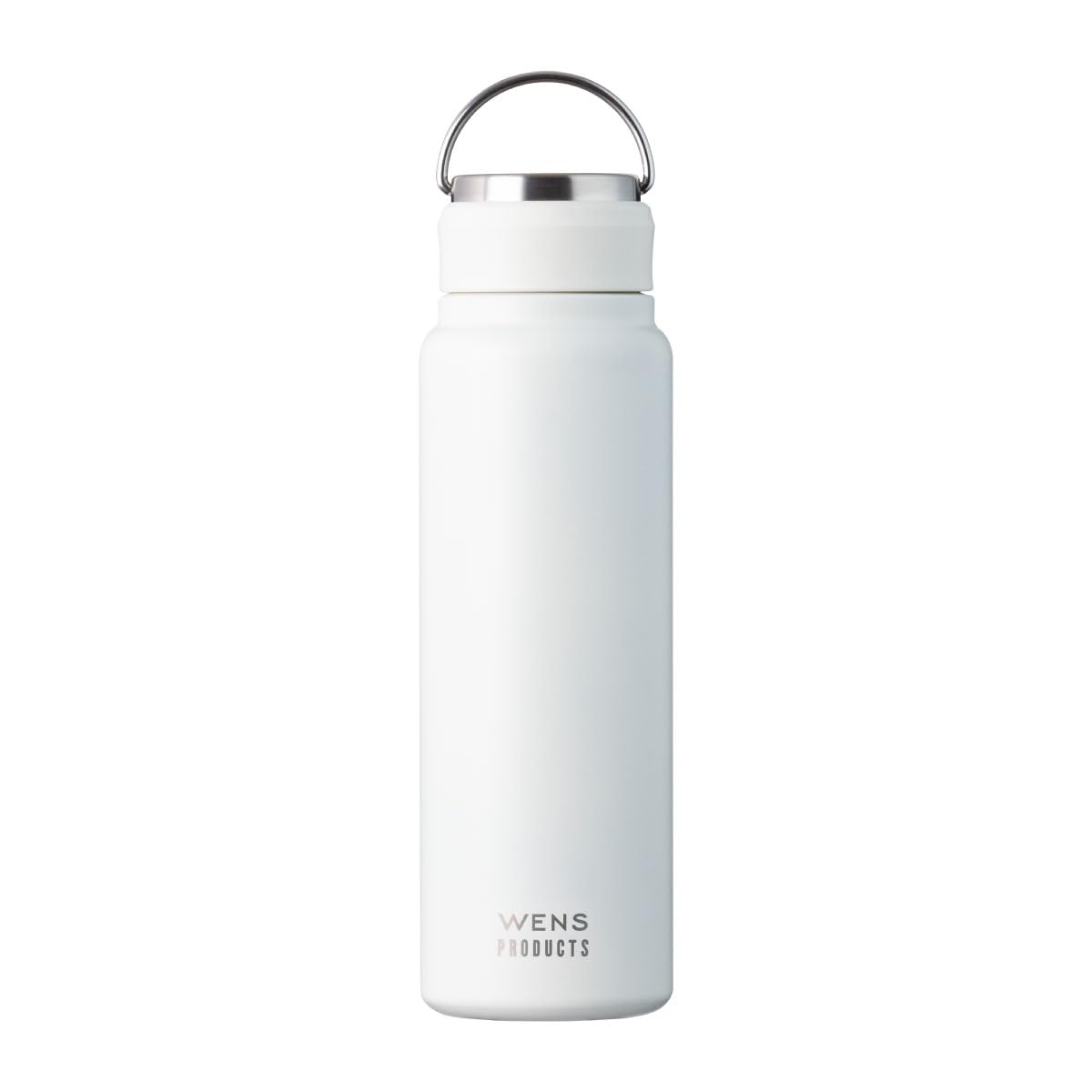 【在庫処分】アトラス 水筒 700ml 保冷 保温 真空断熱 ステンレス パッキン一体型 ハンドル付き シームレス スクリューボトル 直飲み 洗いやすい お手入れ楽 アウトドア WENS ウェンズ オフホワイト 白湯 AWSL-700OW